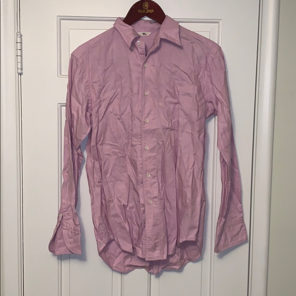 45rpm pink Oxford button down M